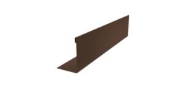 Нащельник 125 Texas 25х35 0,5 Atlas X RAL 8017 шоколад (L1,5)