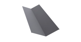 Планка ендовы верхней 145х145 0,45 Drap TX RAL 7004 сигнальный серый (2м)