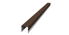 Планка вертикальная обратная для забора жалюзи Palermo 0,5 PurLite Matt RAL 8017 шоколад (2м)