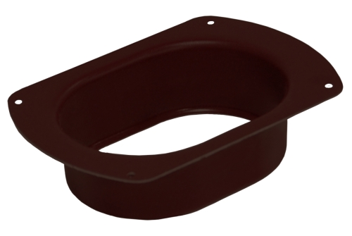 Воронка врезная 127 мм PE RAL 8017 шоколад