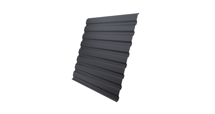 Профнастил С20A 0.5 GreenCoat Pural BT, matt RR 23 темно-серый