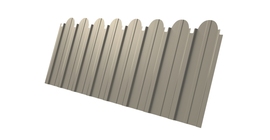 Профнастил С10A фигурный 0,5 Satin RAL 1015 светлая слоновая кость