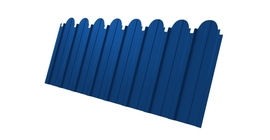 Профнастил С10A фигурный 0,5 Satin RAL 5005 сигнальный синий